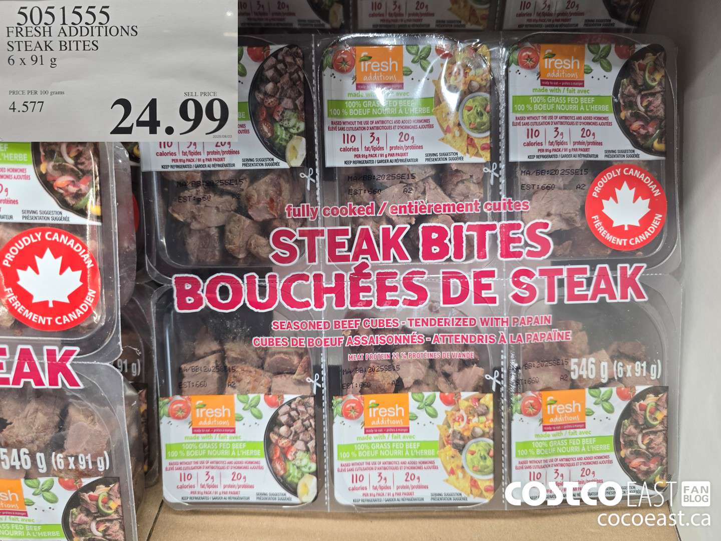 5051555 FRESH ADDITIONS STEAK BITES 6 X 91 G $9.99