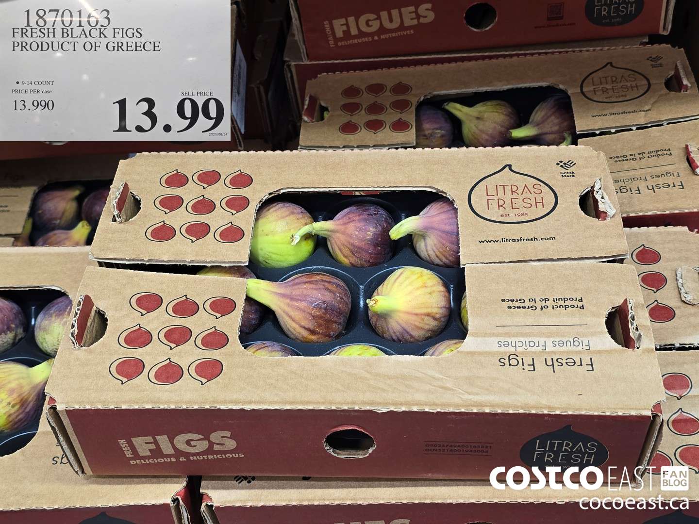 1870163 FRESH BLACK FIGS PRODUCT OF GREECE $13.99