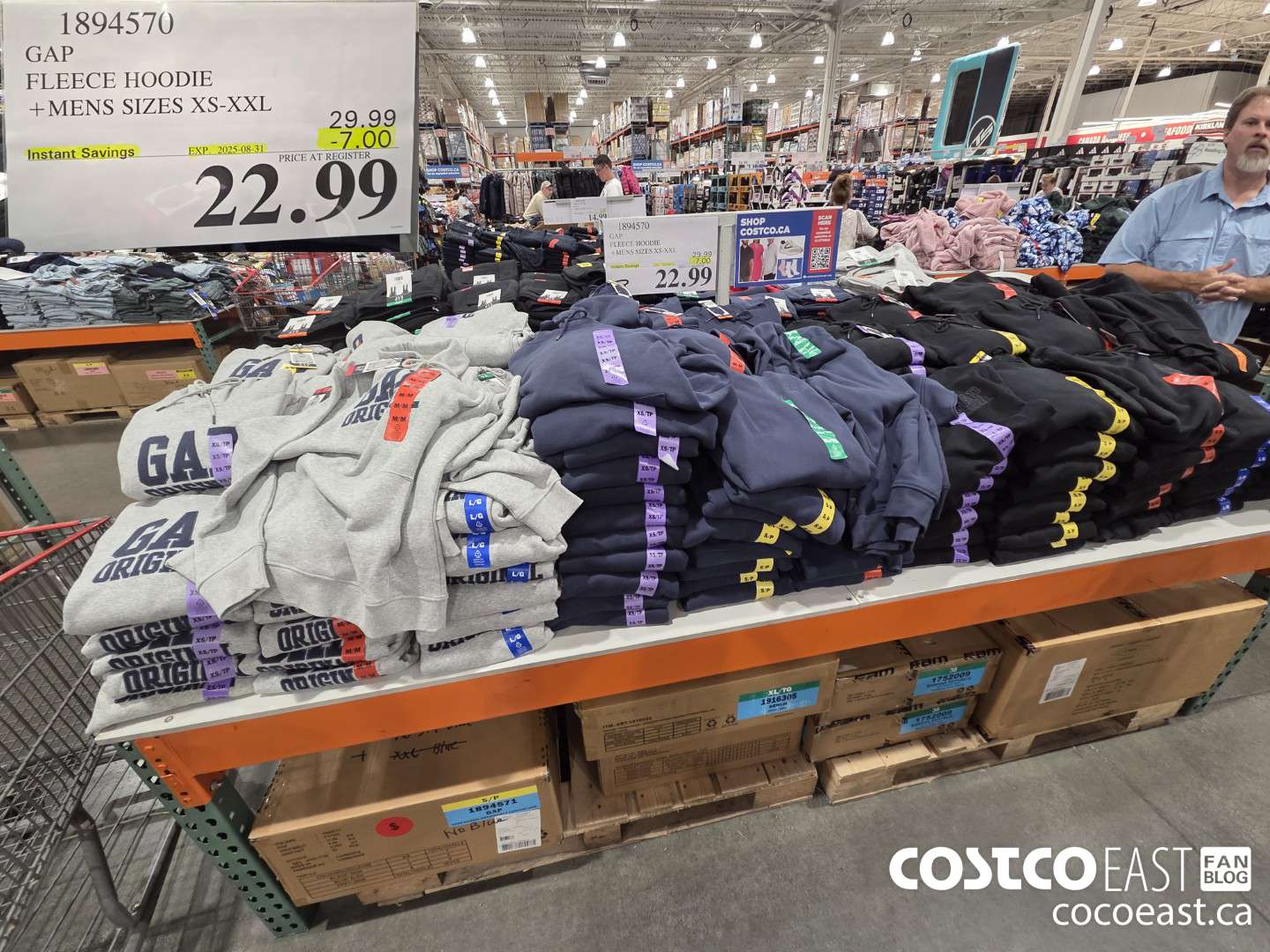 1894570 GAP FLEECE HOODIE +MENS SIZES XS-XXL ($7.00 INSTANT SAVINGS EXPIRES ON 2025-08-31) $22.99