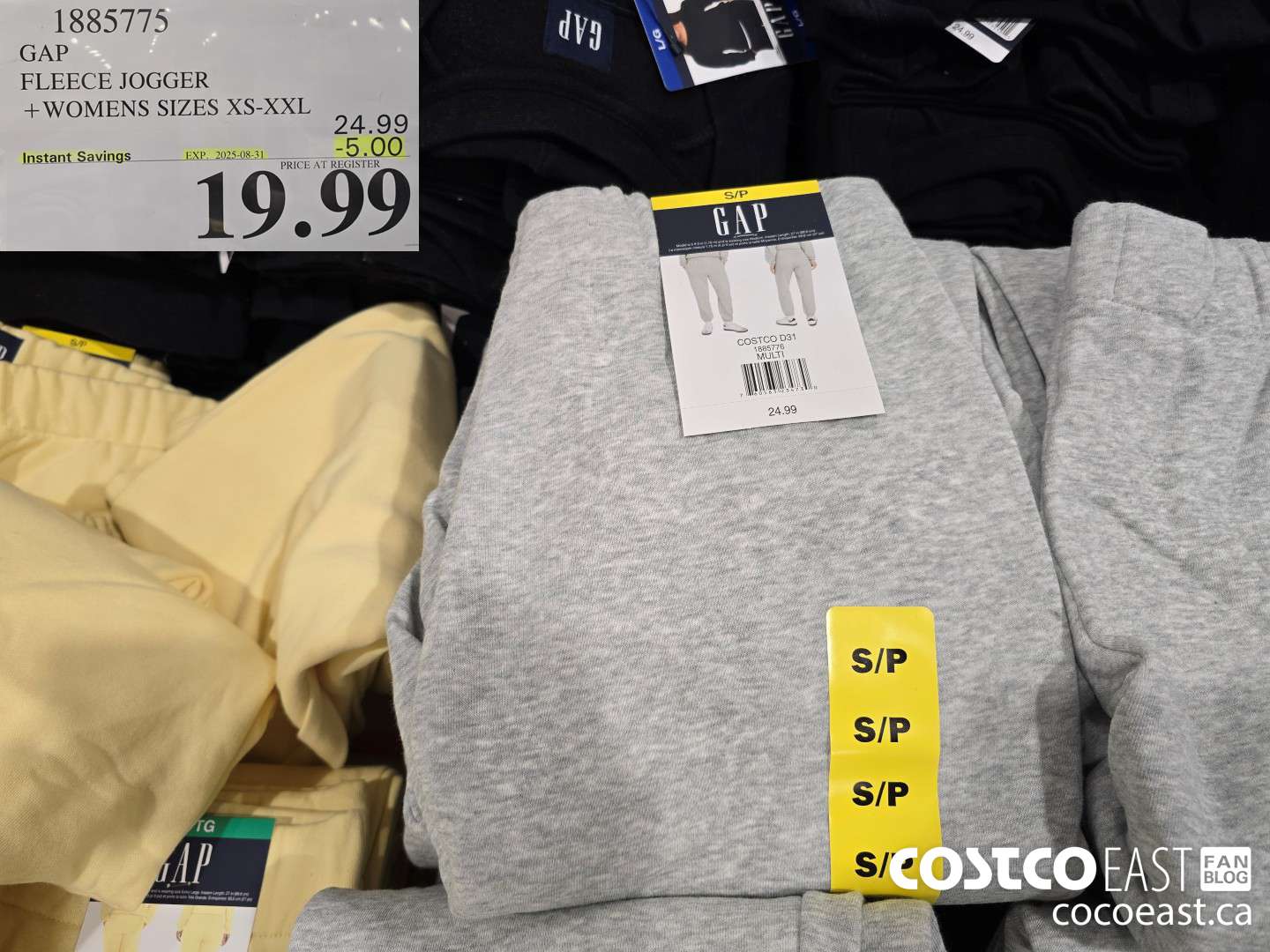 1885775 GAP FLEECE JOGGER +WOMENS SIZES XS-XXL ($5.00 INSTANT SAVINGS EXPIRES ON 2025-08-31) $19.99