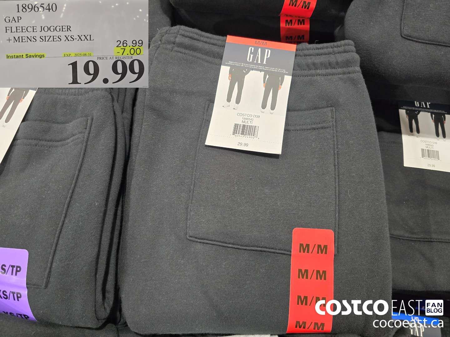 1896540 GAP FLEECE JOGGER + MENS SIZES XS-XXL ($7.00 INSTANT SAVINGS EXPIRES ON 2025-08-31) $19.99