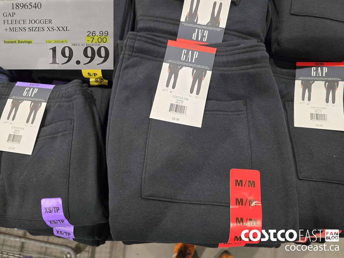 1896540 GAP FLEECE JOGGER + MENS SIZES XS-XXL ($7.00 INSTANT SAVINGS EXPIRES ON 2025-08-31) $19.99