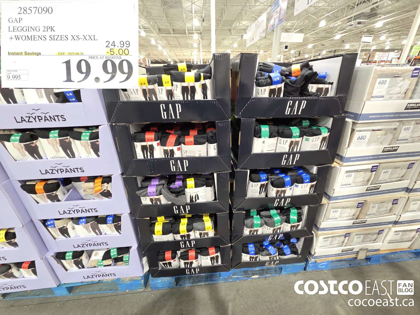 2857090 GAP LEGGINGS 2 PACK + WOMENS SIZES XS-XXL ($5.00 INSTANT SAVINGS EXPIRES ON 2025-08-24) $19.99