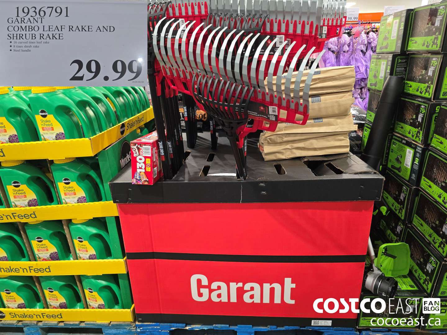 1936791 GARA COMBO LEAF RAKE AND SHRUB RAKE $29.99