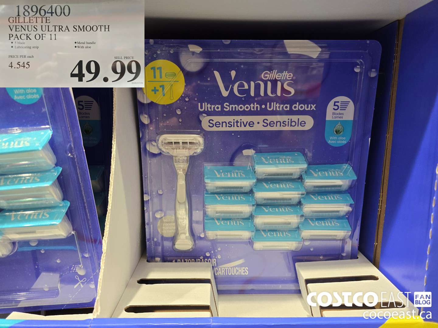 1896400 GILLETTE VENUS ULTRA SMOOTH PACK OF 11 $49.99