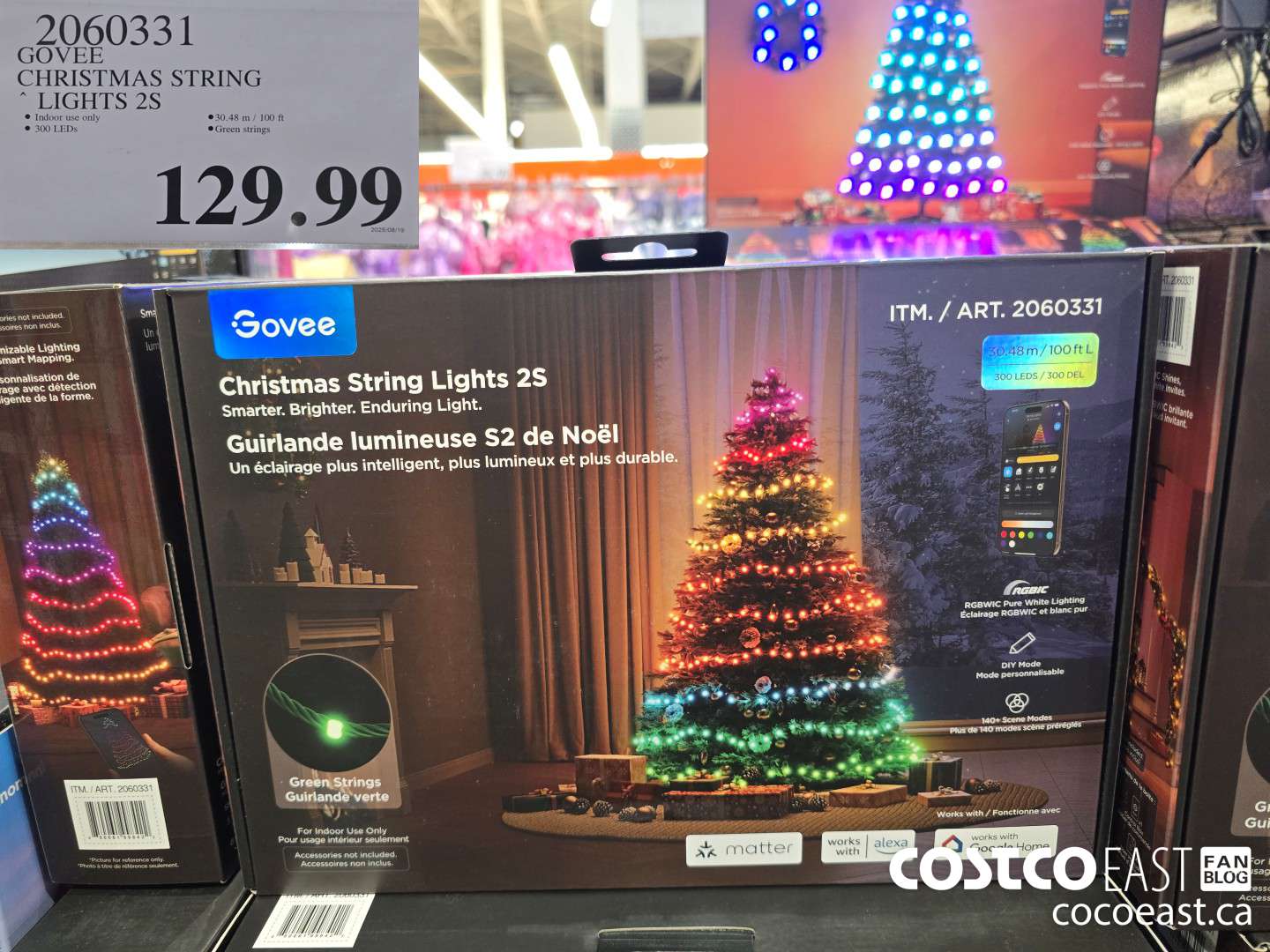 2060331 GOVEE CHRISTMAS STRING LIGHTS 2S $129.99