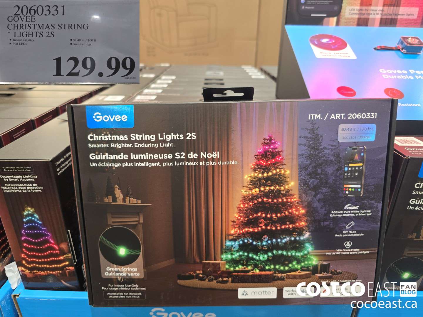 2060331 GOVEE CHRISTMAS STRING LIGHTS S2 $129.99