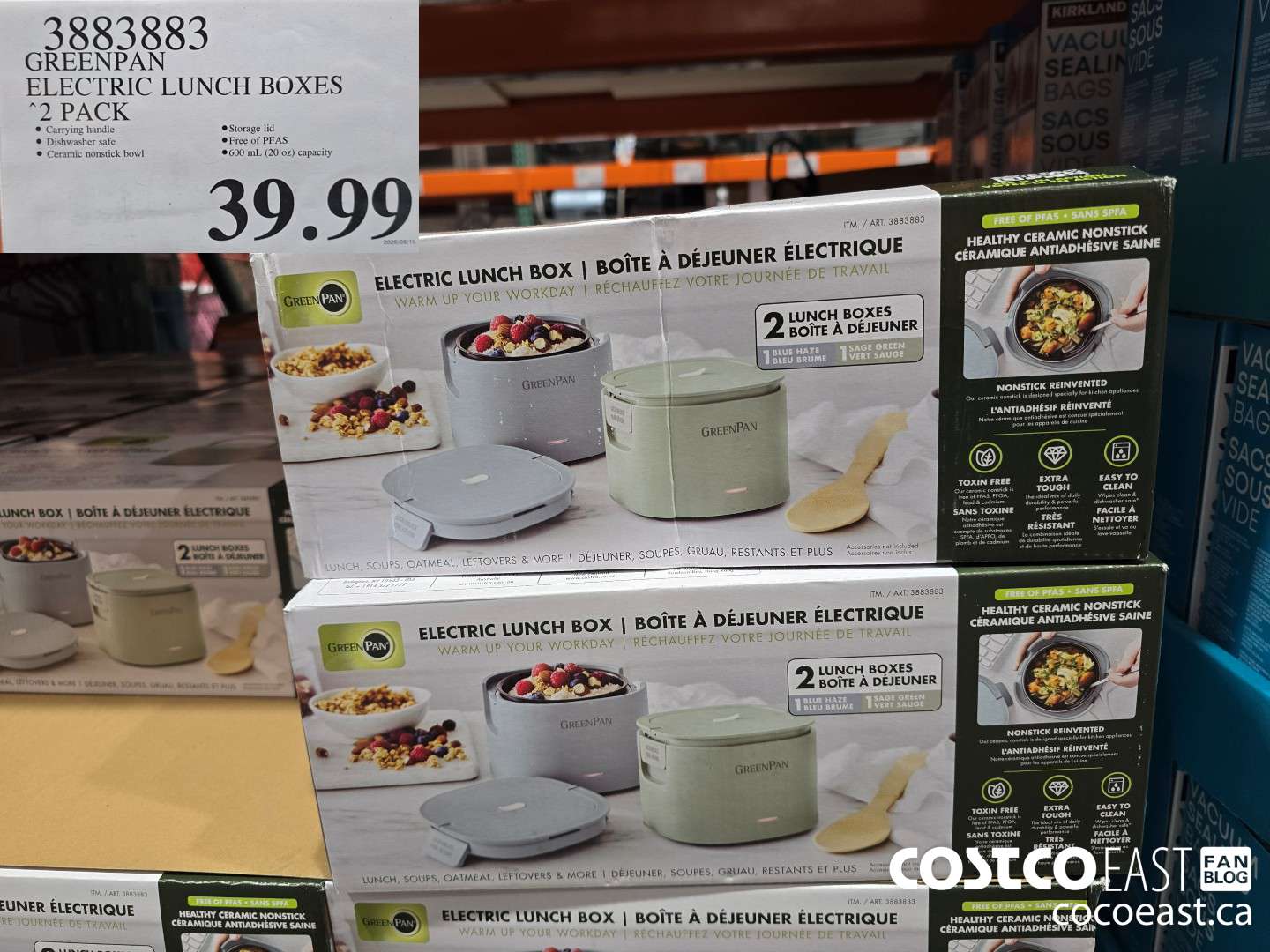 3883883 GREENPAN ELECTRIC LUNCH BOXES 2-PACK $39.99