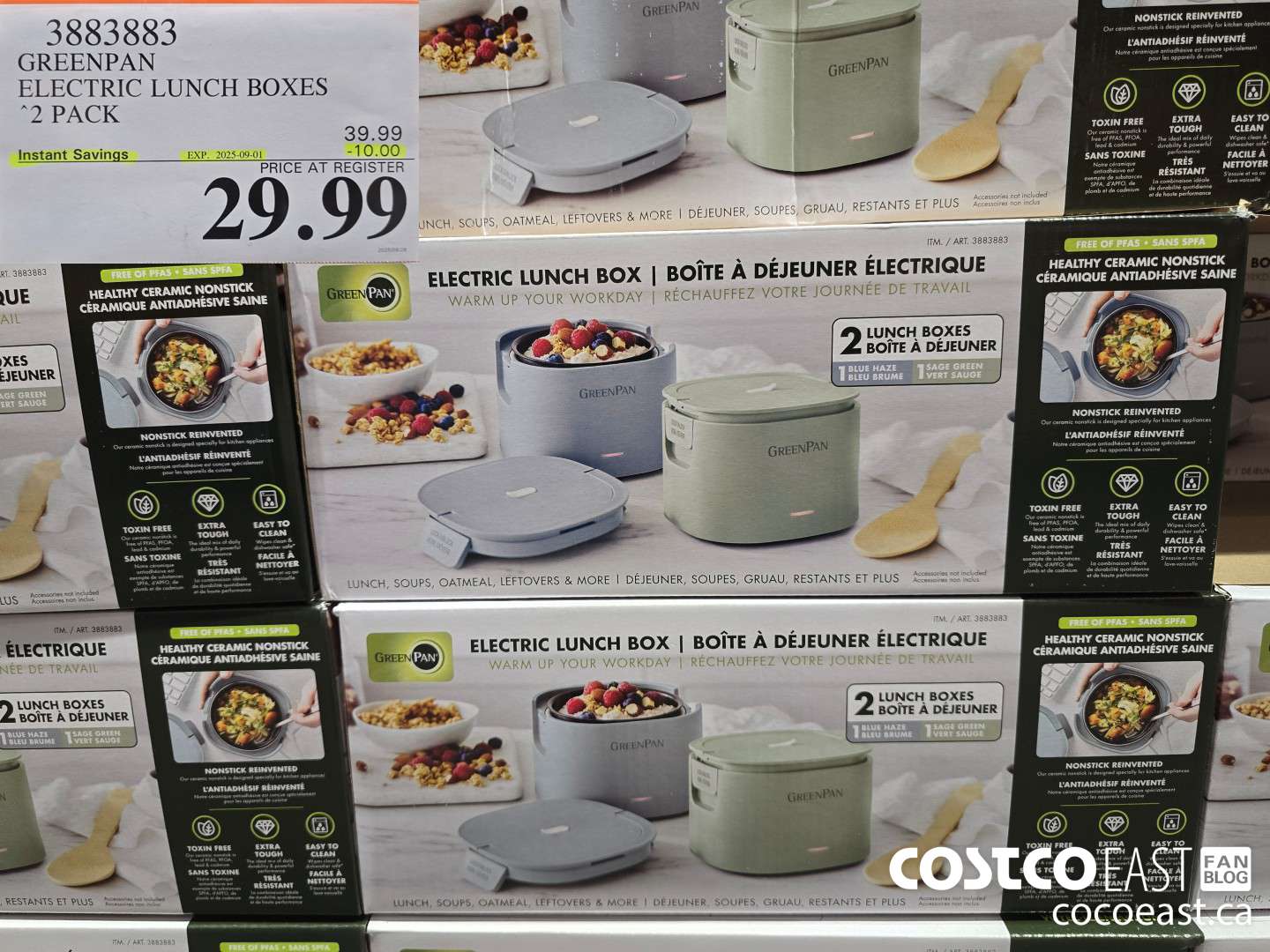 3883883 GREENPAN ELECTRIC LUNCH BOXES 2-PACK ($10.00 INSTANT SAVINGS EXPIRES ON 2025-09-01) $29.99
