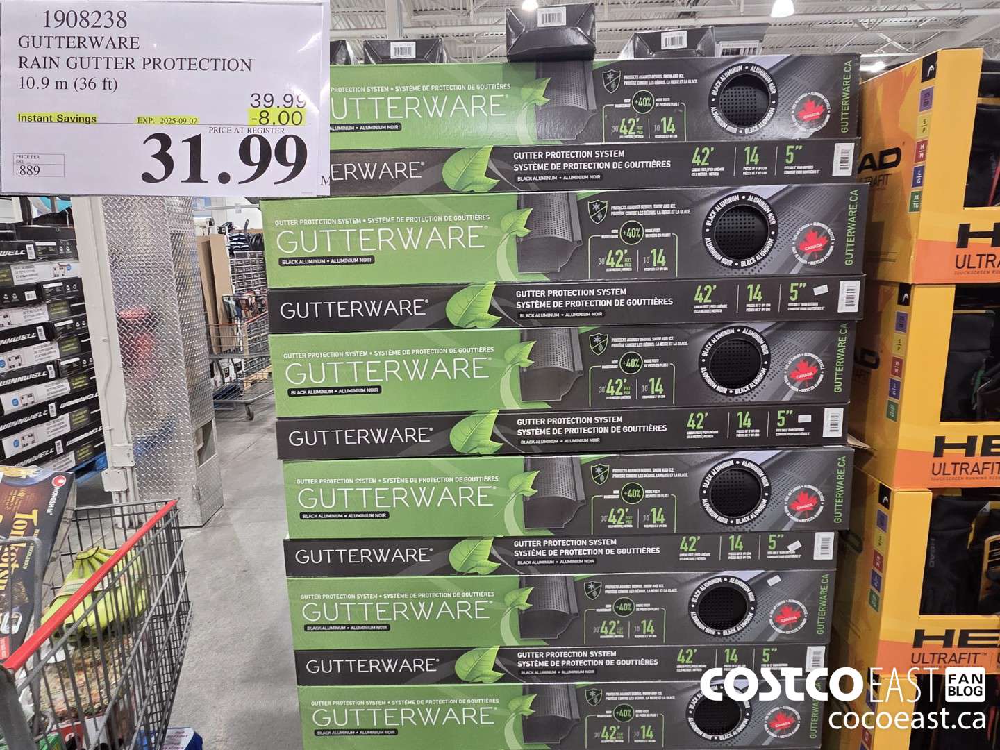 1908238 GUTTERWAPE RAIN GUTTER PROTECTION 10.9 m (36 ft) ($8.00 INSTANT SAVINGS EXPIRES ON 2025-09-07) $31.99