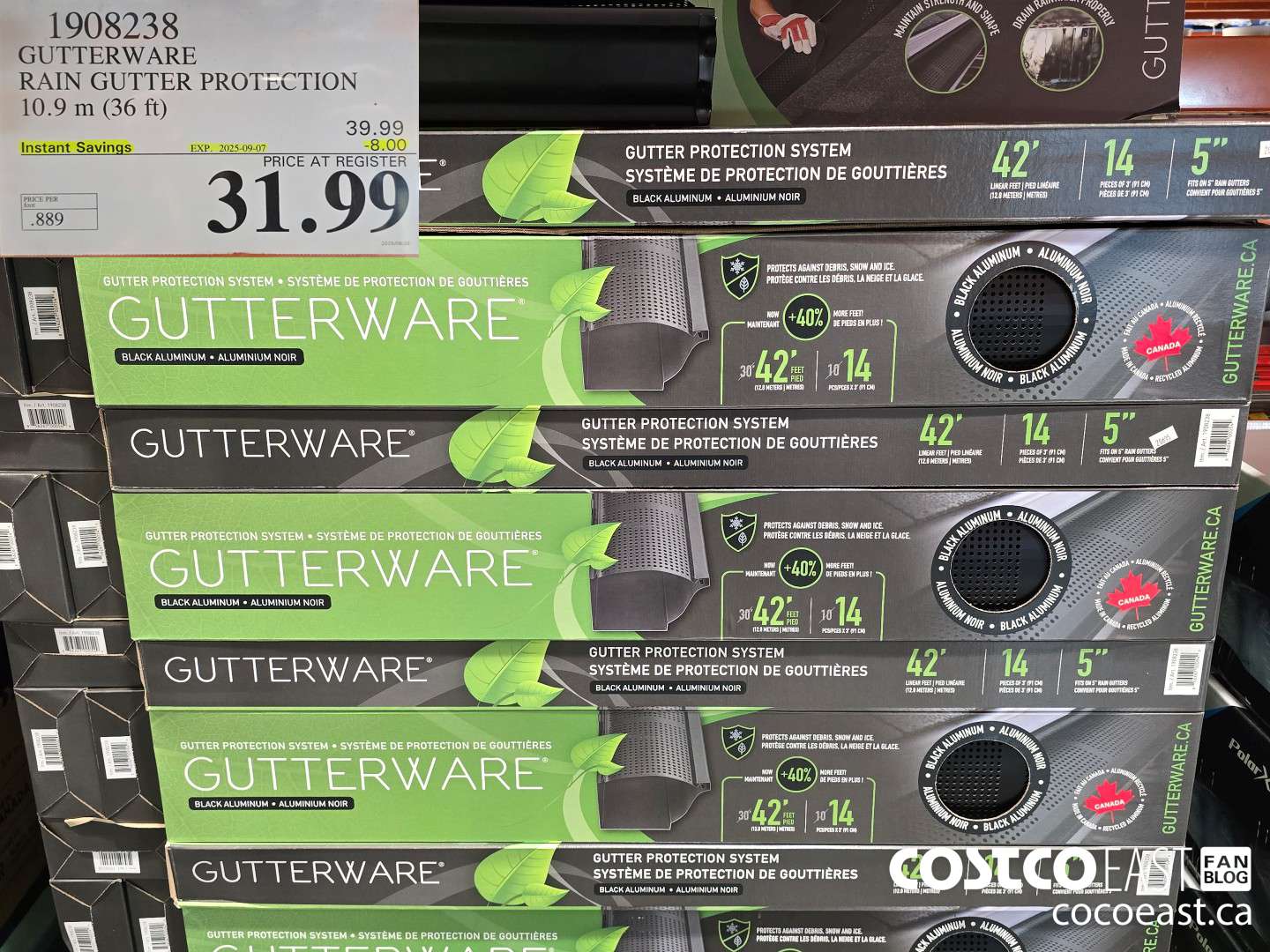 1908238 GUTTERWAPE RAIN GUTTER PROTECTION 10.9 m (36 ft) ($8.00 INSTANT SAVINGS EXPIRES ON 2025-09-07) $31.99