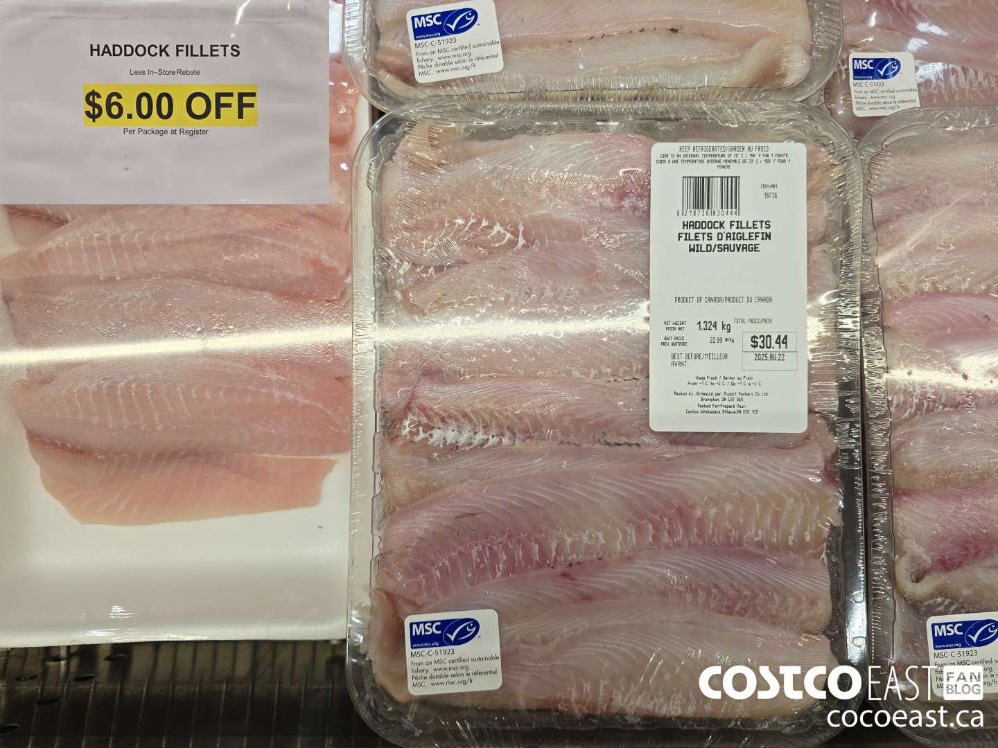 18736 HADDOCK FILLETS ($6.00 INSTANT SAVINGS)