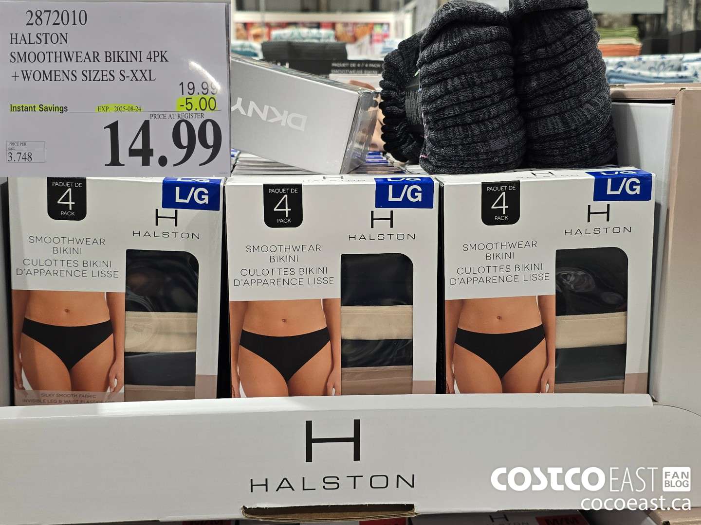 2872010 HALSTON SMOOTHWEAR BIKINI 4PK +WOMENS SIZES S-XXL ($5.00 INSTANT SAVINGS EXPIRES ON 2025-08-24) $14.99