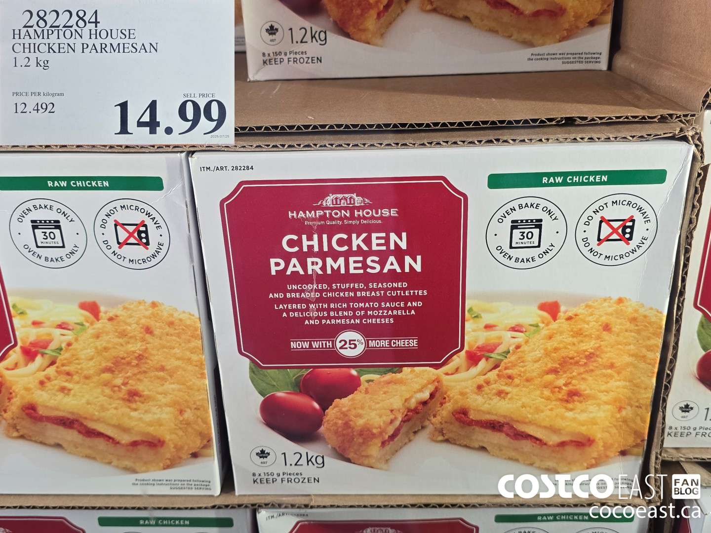 282284 HAMPTON HOUSE CHICKEN PARMESAN 1.2 kg $14.99