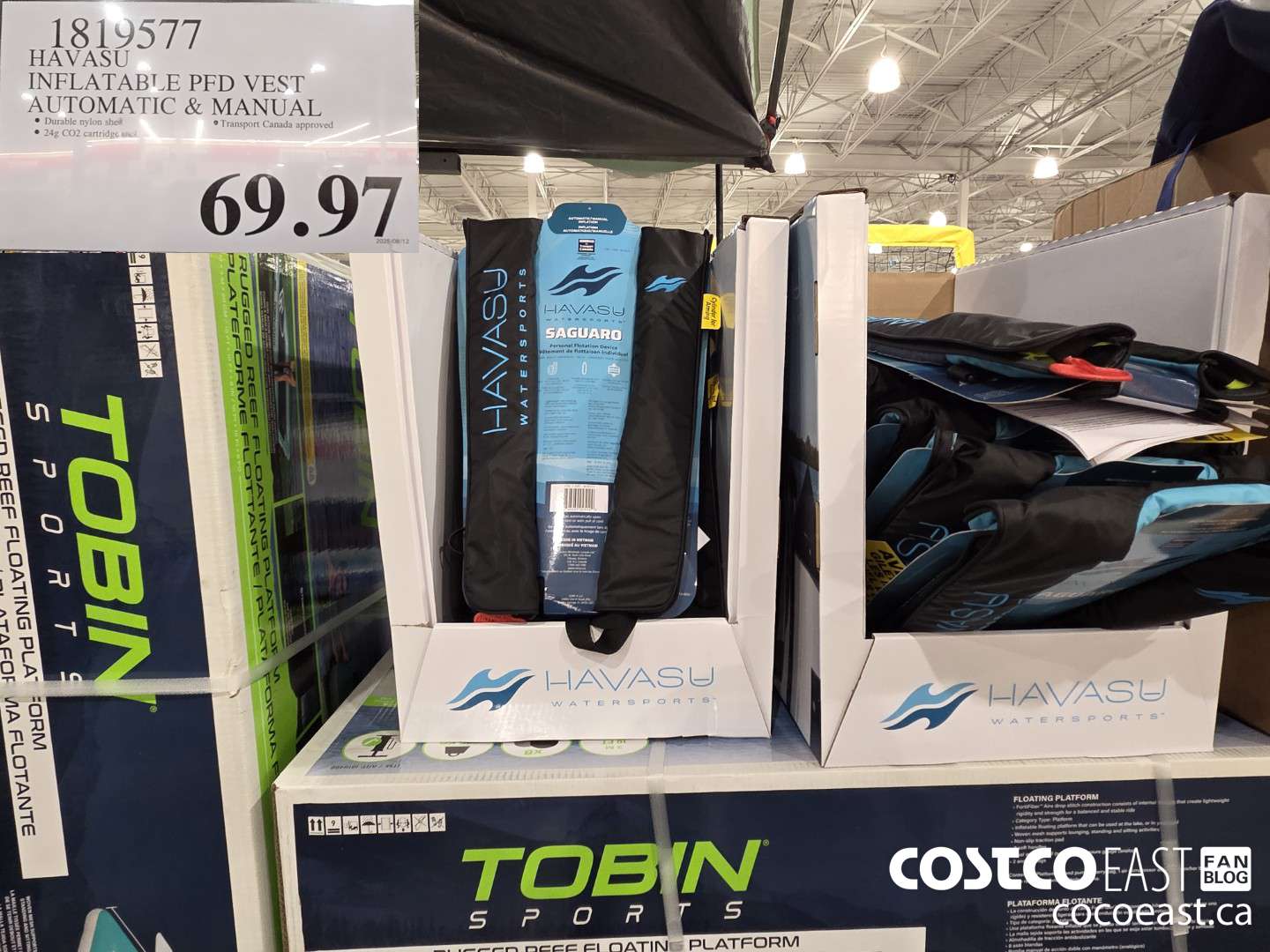 1819577 HAVASU INFLATABLE PFD VEST AUTOMATIC & MANUAL $69.97