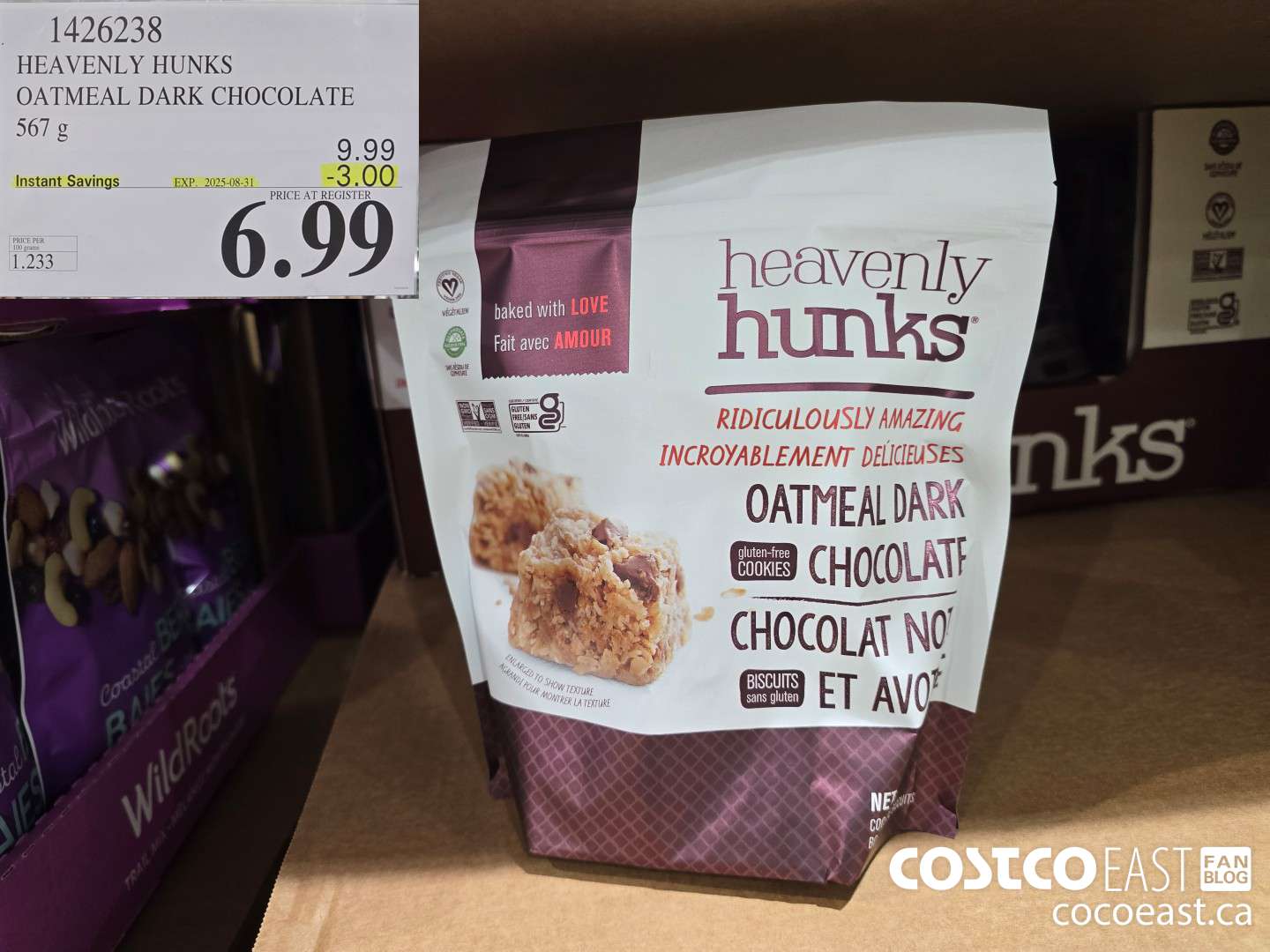 1426238 HEAVENLY HUNKS OATMEAL DARK CHOCOLATE 567 g ($3.00 INSTANT SAVINGS EXPIRES ON 2025-08-31) $6.99