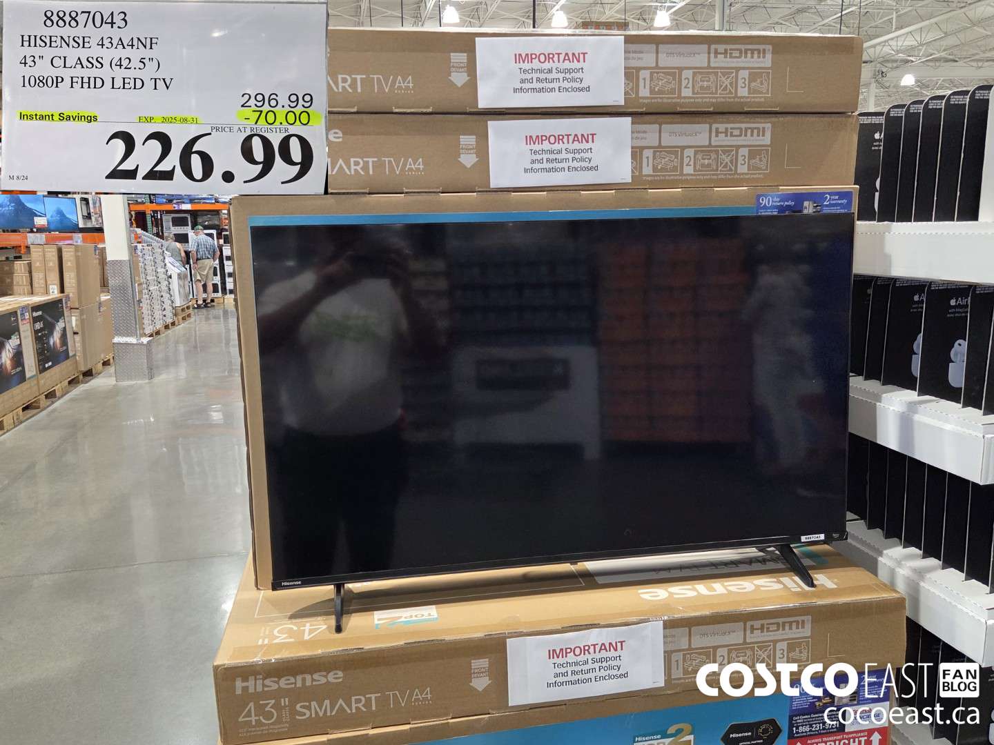 8887043 HISENSE 43A4NF 43