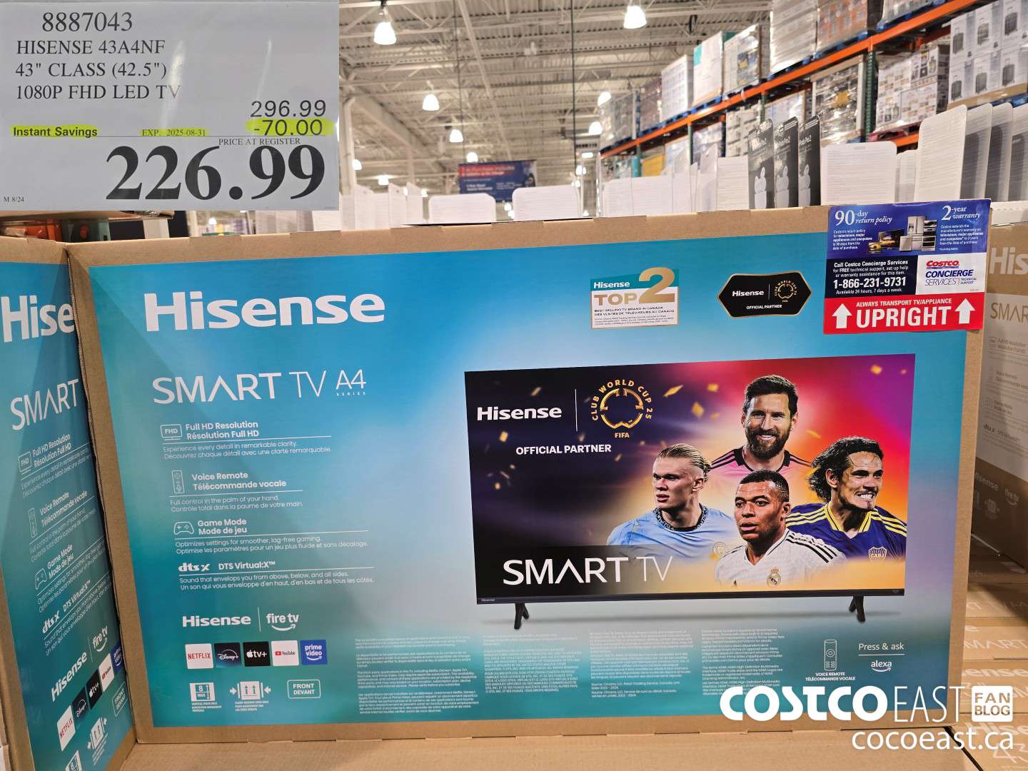 8887043 HISENSE 43A4NF 43