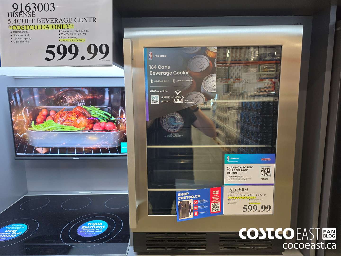 9163003 HISENSE 5.4CUFT BEVERAGE CENTR *COSTCO.CA ONLY* $599.99