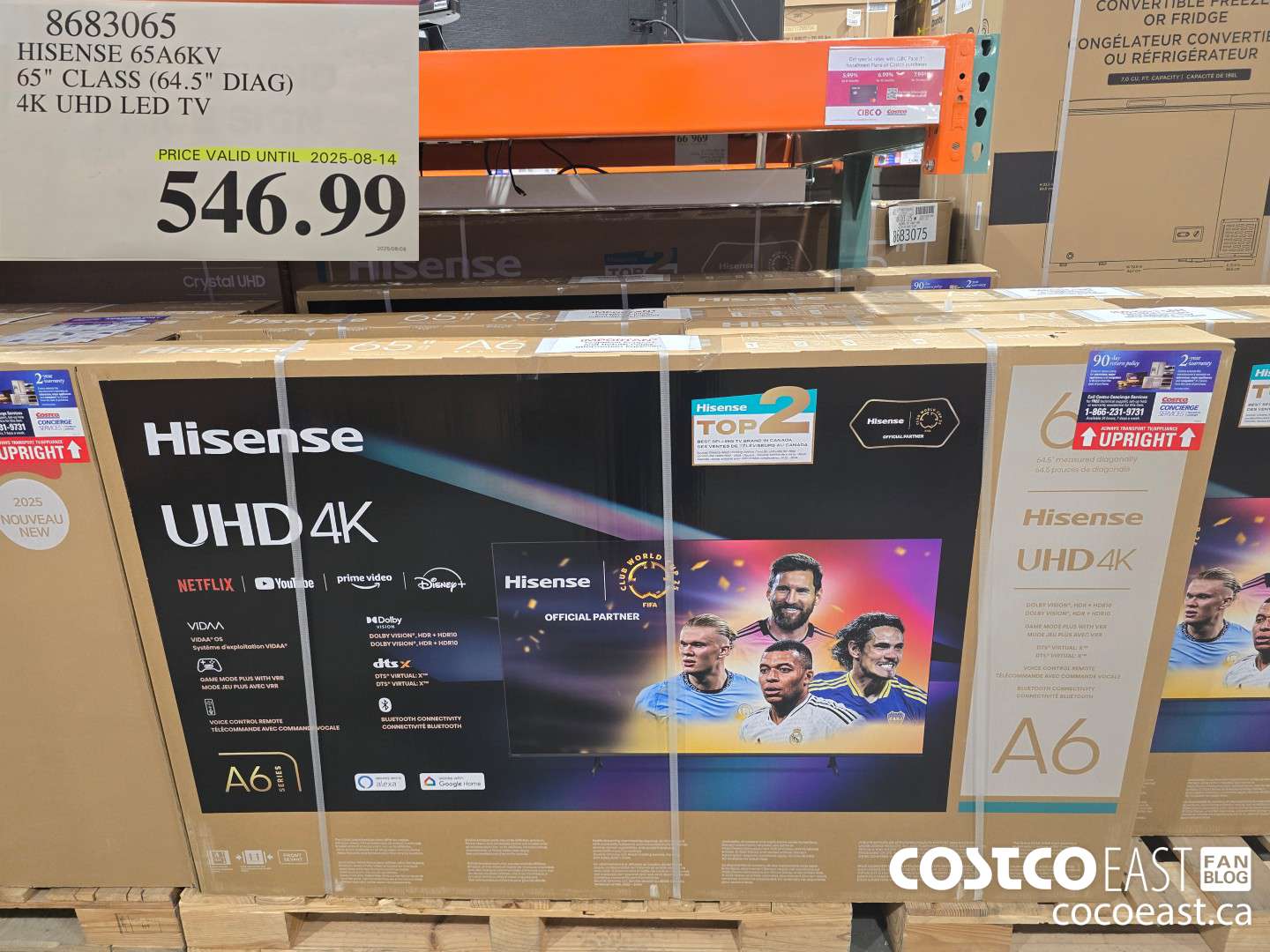 8683065 HISENSE 65A6KV 65