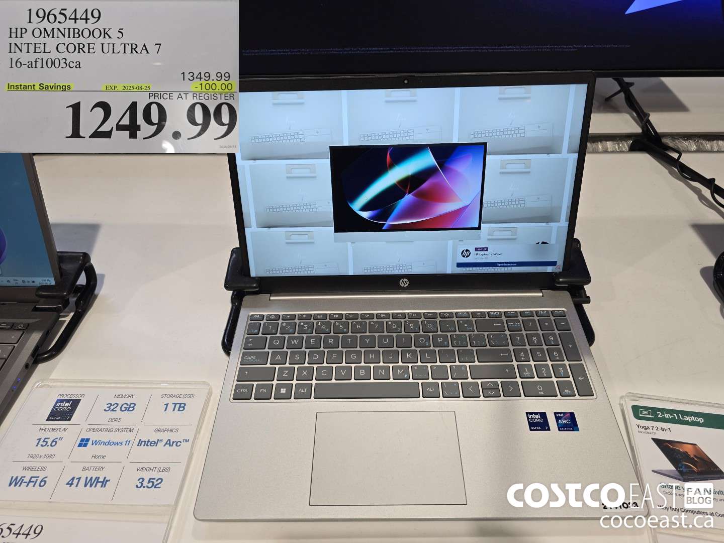 1965449 HP OMNIBOOK 5 INTEL CORE ULTRA 7 16-af1003ca ($100.00 INSTANT SAVINGS EXPIRES ON 2025-08-25) $1249.99