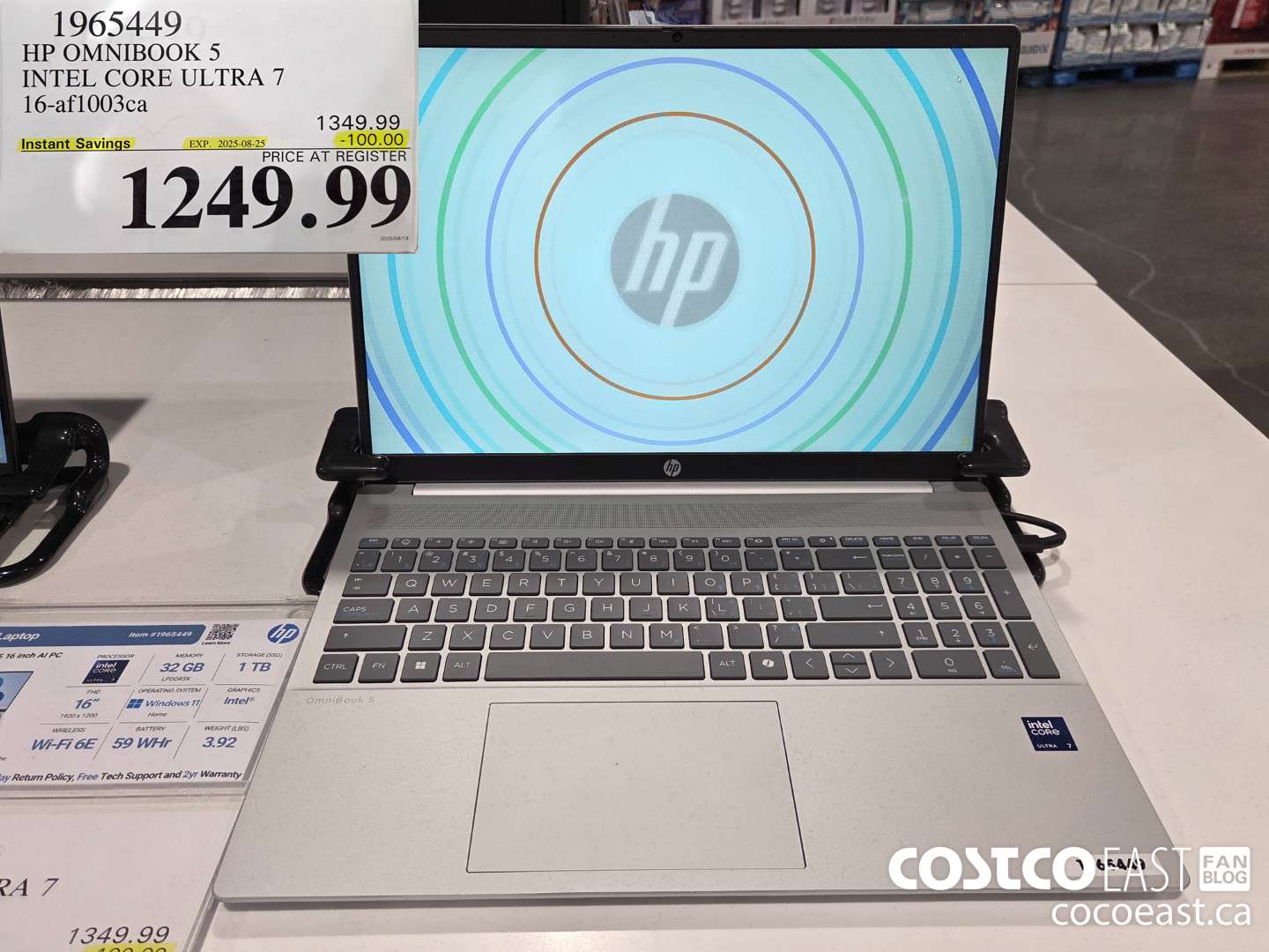 1965449 HP OMNIBOOK 5 INTEL CORE ULTRA 7 16-af1003ca ($100.00 INSTANT SAVINGS EXPIRES ON 2025-08-25) $1249.99