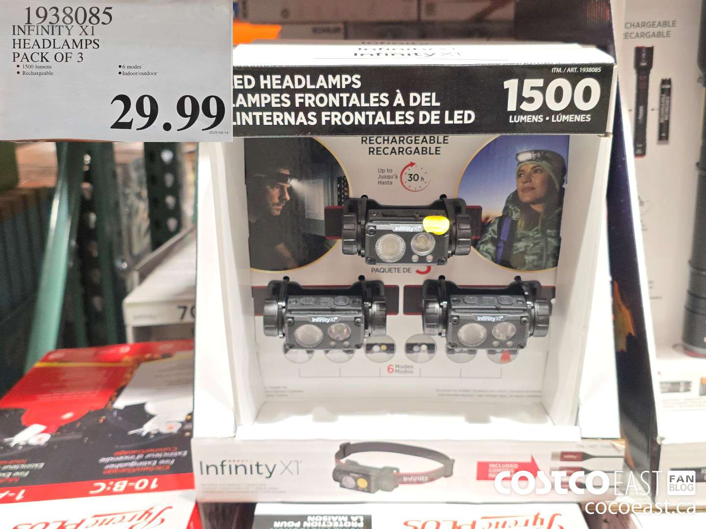 1938085 INFINITY X1 HEADLAMPS PACK OF 3 $29.99