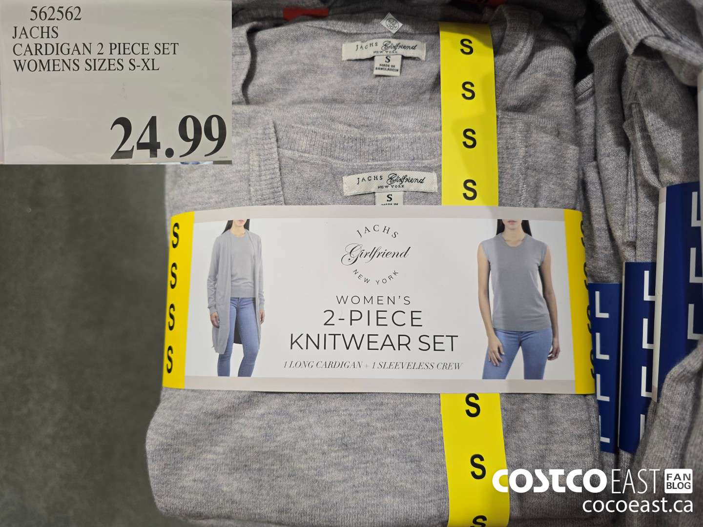 562562 JACHS CARDIGAN 2 PIECE SET WOMENS SIZES S-XL $24.99