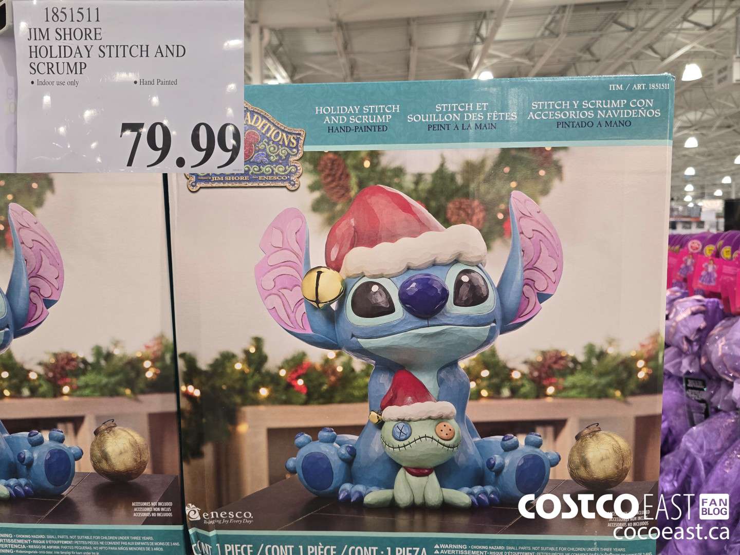 1851511 JIM SHORE HOLIDAY STITCH SCRUMP $79.99