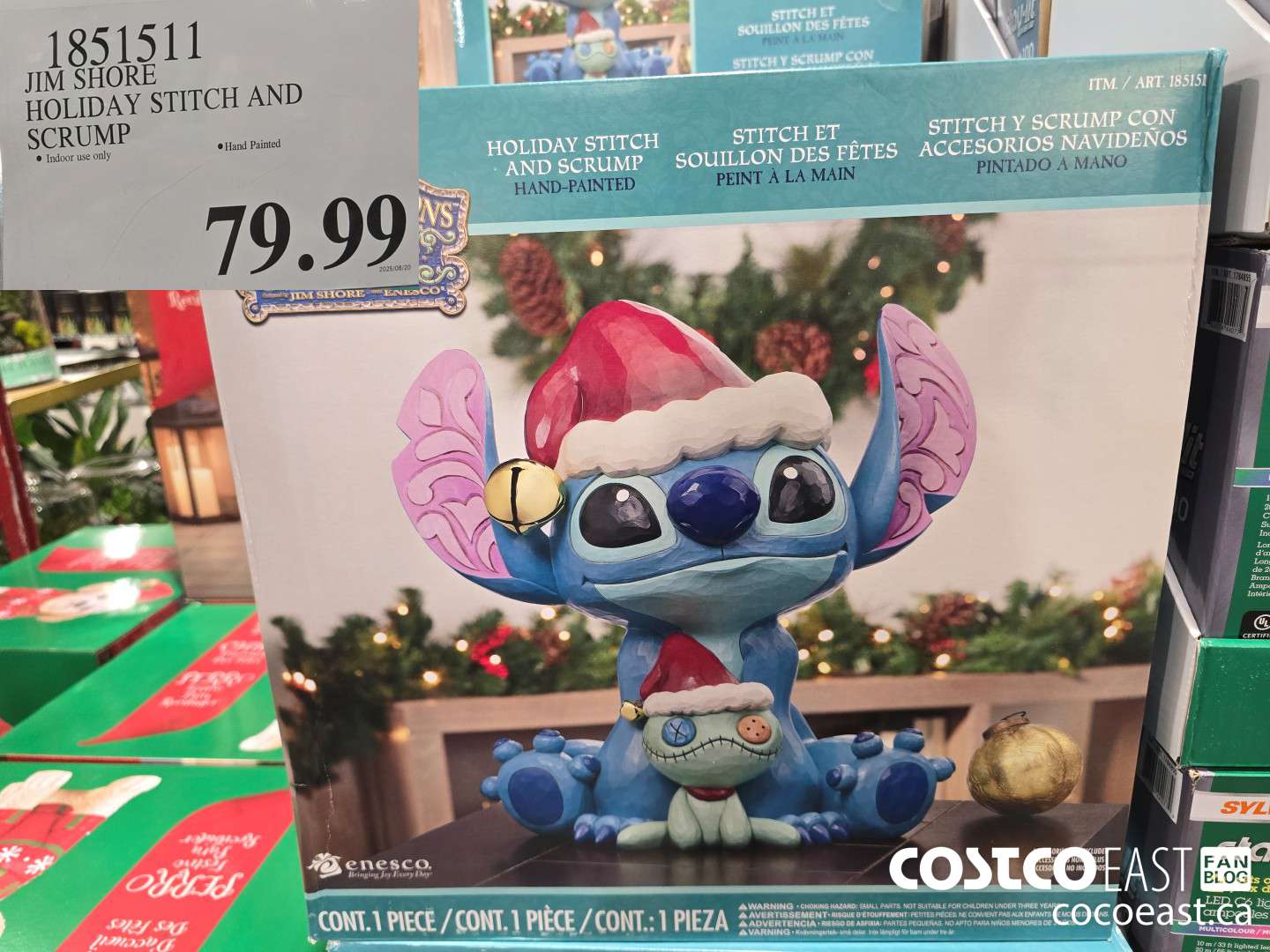 1851511 JIM SHORE HOLIDAY STITCH SCRUMP $79.99