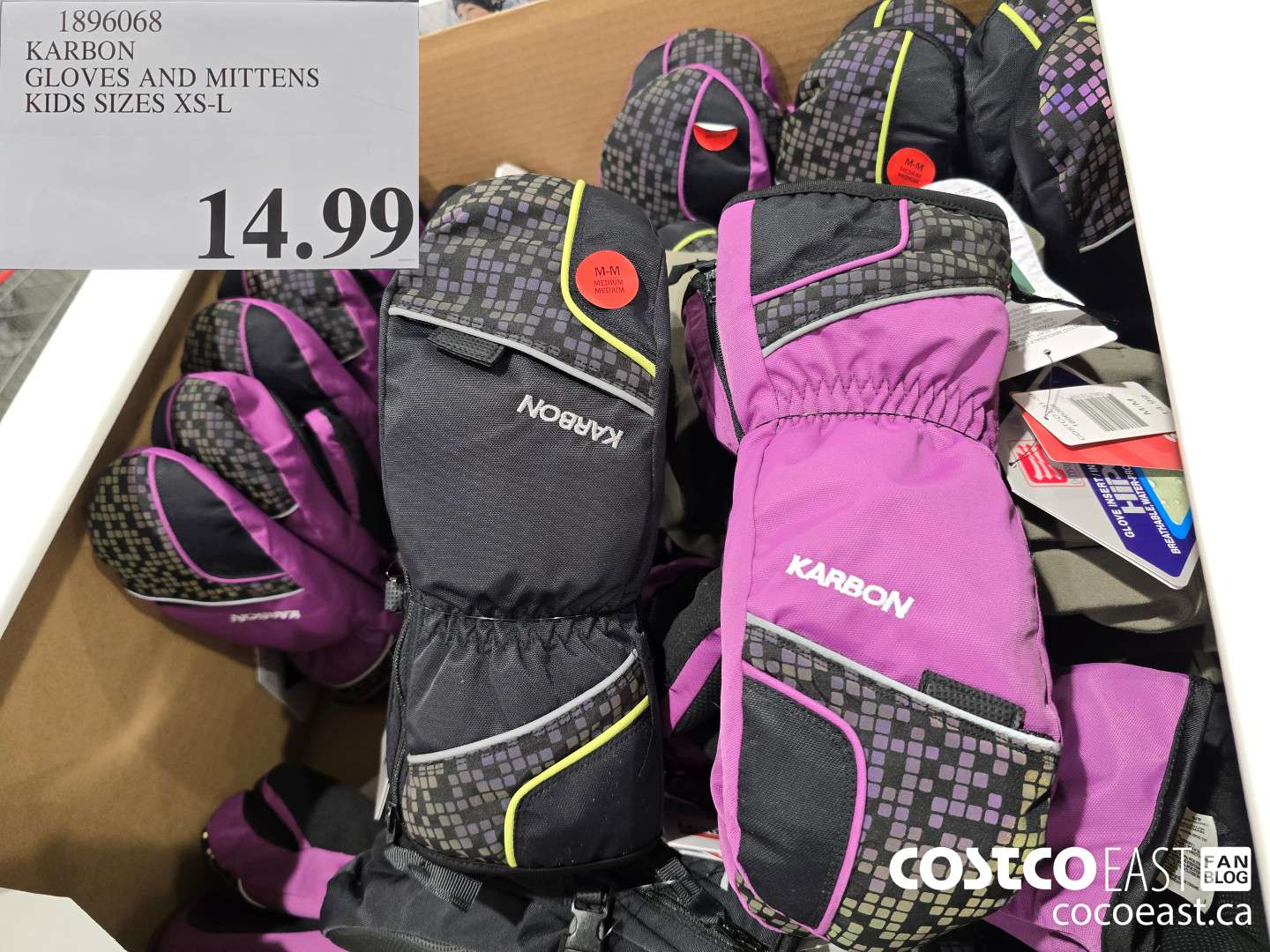1896068 KARBON GLOVES AND MITTENS KIDS SIZES XS-L $14.99