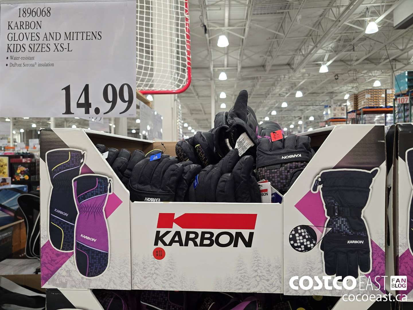 1896068 KARBON GLOVES AND MITTENS KIDS SIZES XS-L $14.99