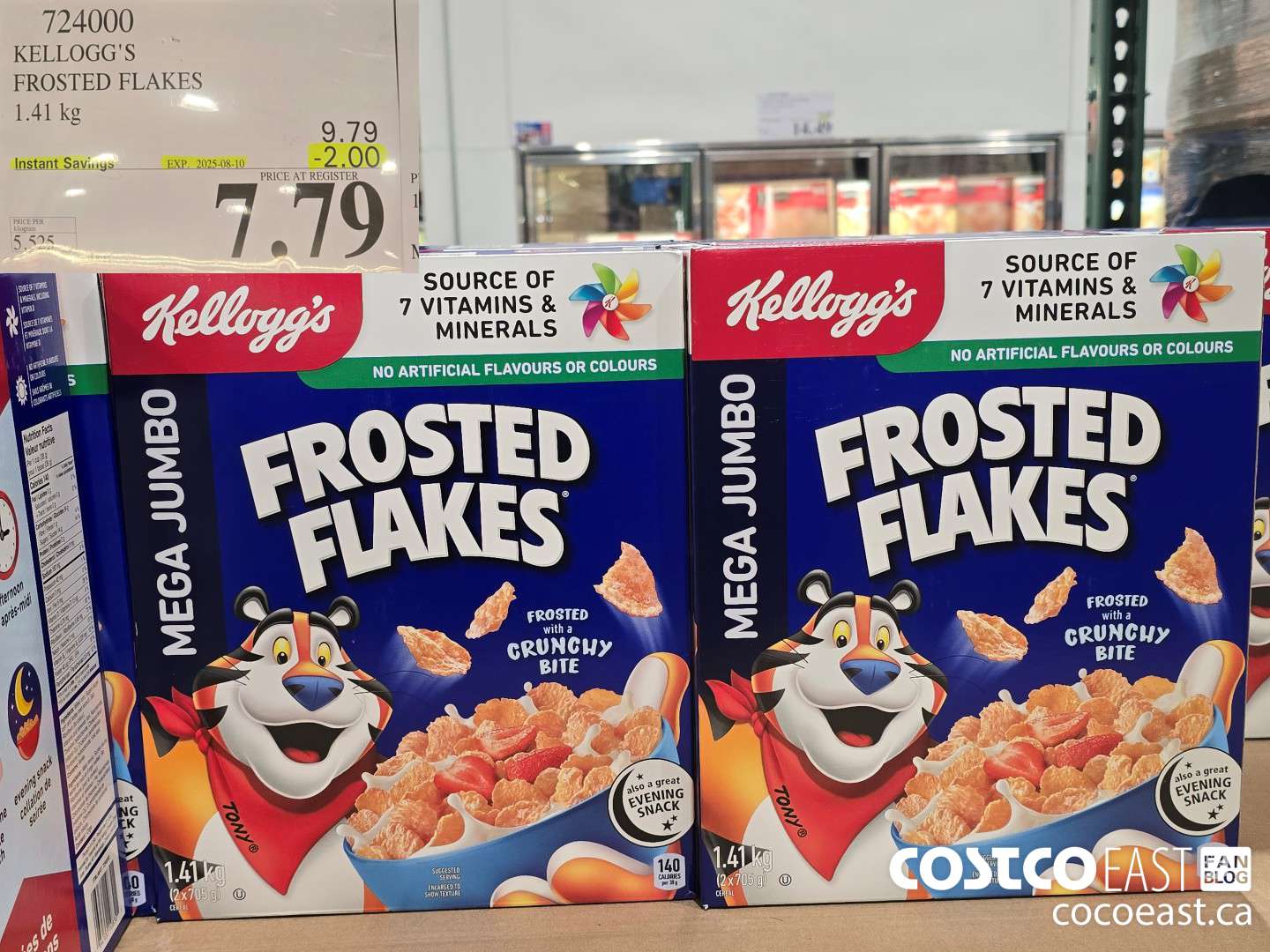 724000 KELLOGG'S FROSTED FLAKES 1.41 kg ($2.00 INSTANT SAVINGS EXPIRES ON 2025-08-10) $7.79