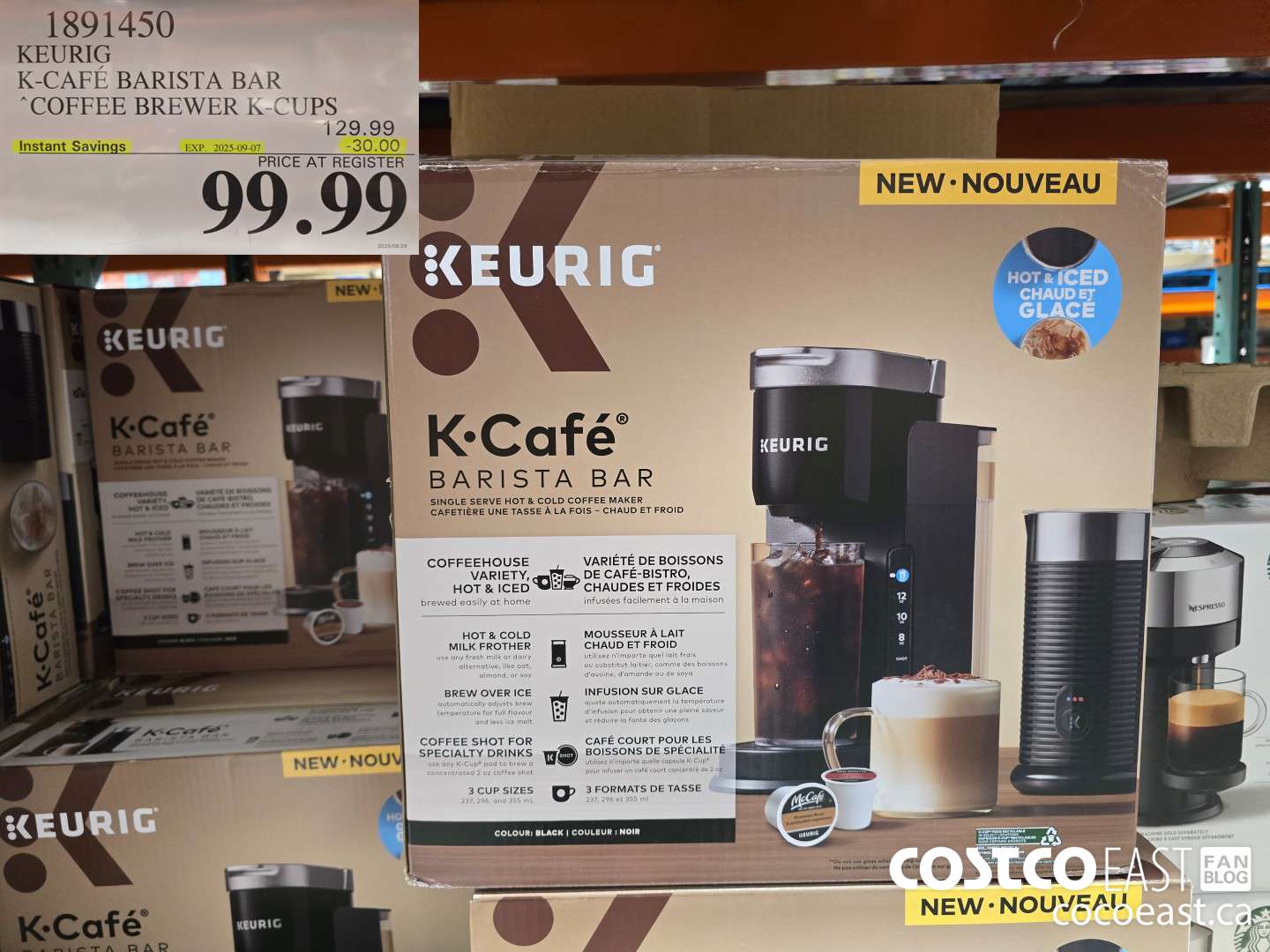 1891450 KEURIG K CAFE BARISTA BAR COFFEE BREWER ($30.00 INSTANT SAVINGS EXPIRES ON 2025-09-07) $99.99