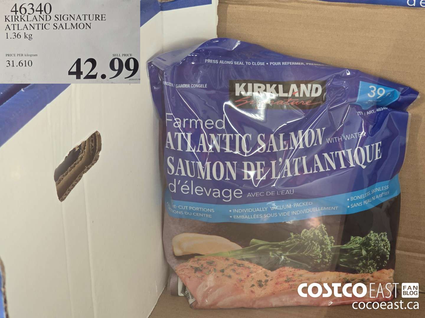 46340 KIRKLAND SIGNATURE ATLANTIC SALMON 1.36 kg $42.99