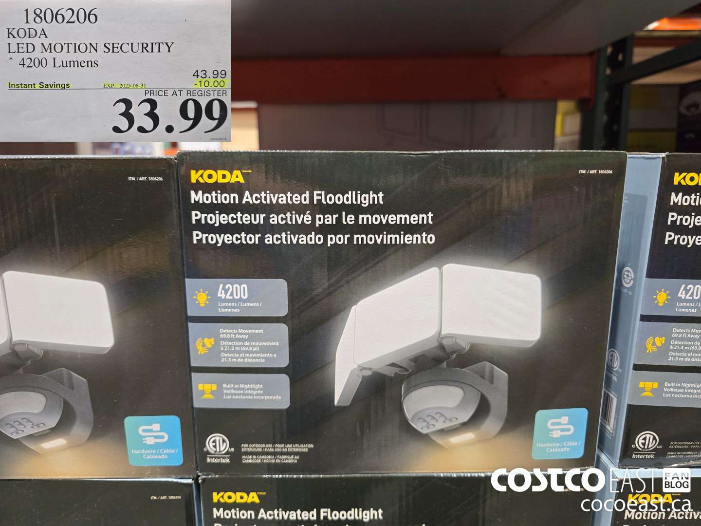 1806206 KODA FLOODLIGHT ($10.00 INSTANT SAVINGS EXPIRES ON 2025-08-31) $33.99