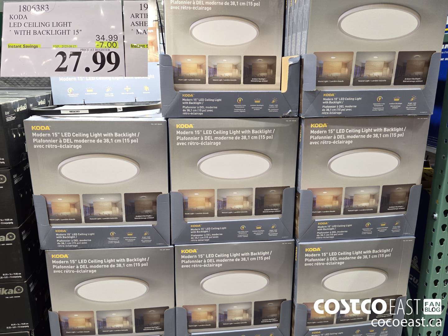 1806383 KODA LED CEILING LIGHT WITH BACKLIGHT 15