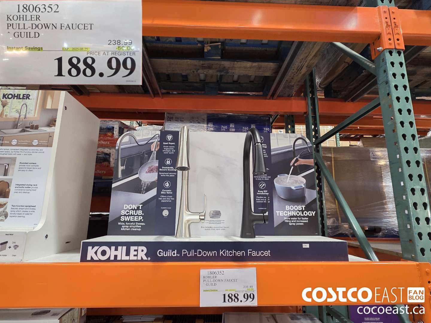 1806352 KOHLER PULL-DOWN FAUCET GUILD ($50.00 INSTANT SAVINGS EXPIRES ON 2025-08-25) $188.99