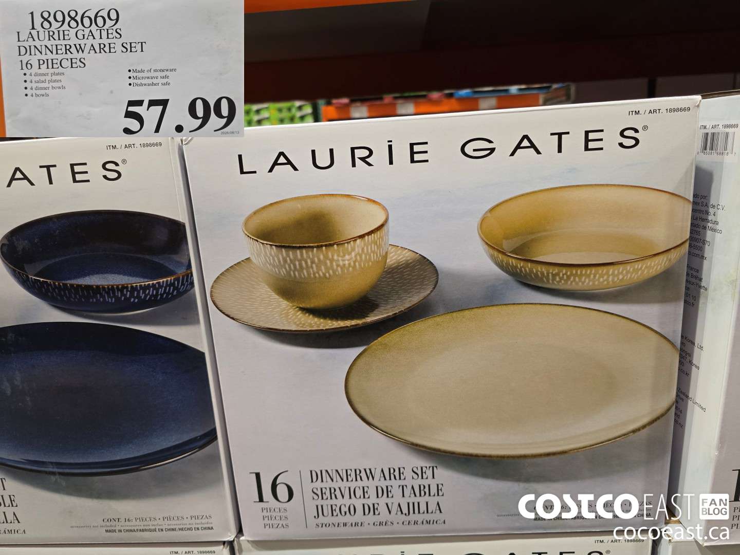 1898669 LAURIE GATES DINNERWARE SET 16 PIECES $57.99