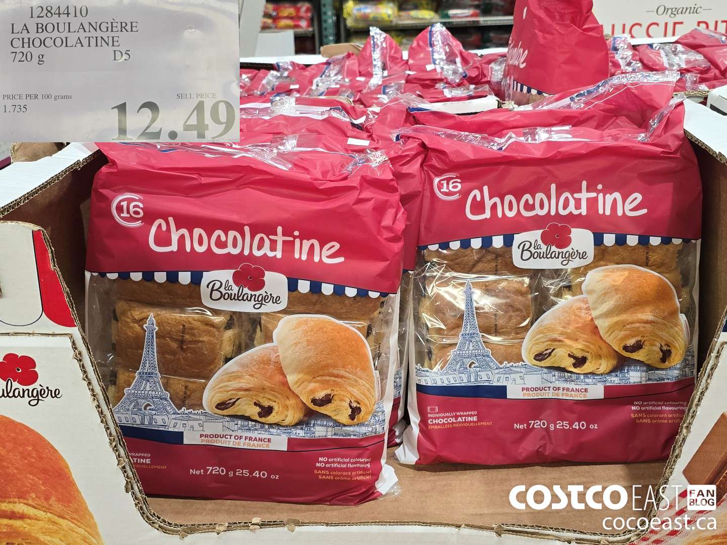 1284410 LA BOULANGERE CHOCOLATINE 720G $12.49