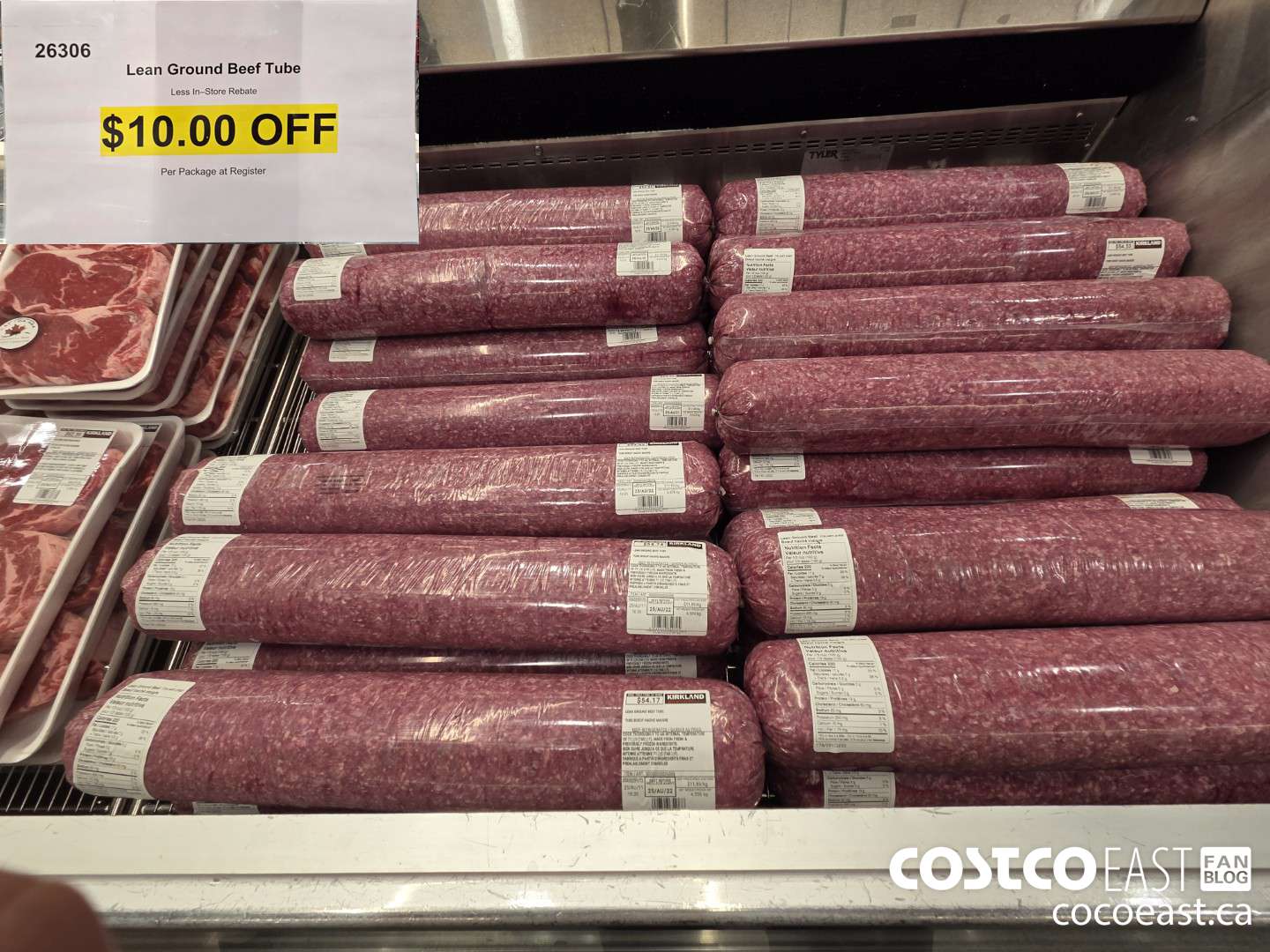 26306 LEAN GROUND BEEF TUBE ($10.00 INSTANT SAVINGS)
