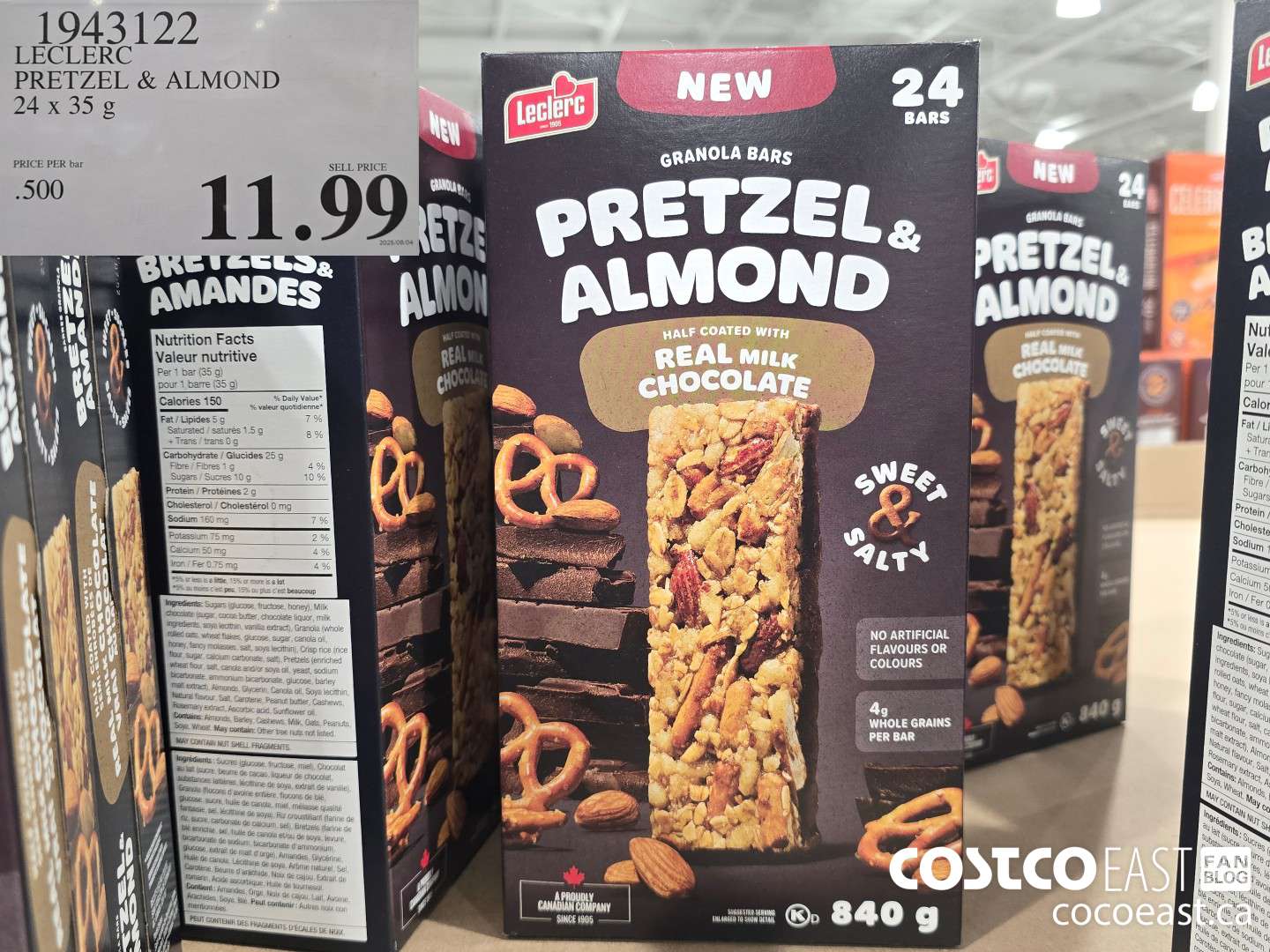 1943122 LECLER PRETZEL & ALMOND 27 x 35 G $11.99