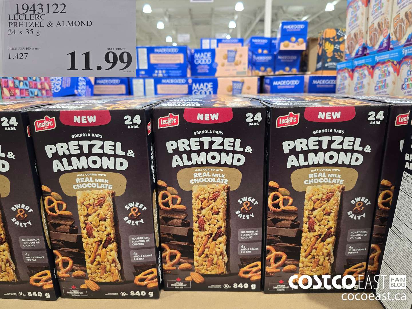 1943122 LECLER PRETZEL & ALMOND 27 x 35 G $11.99
