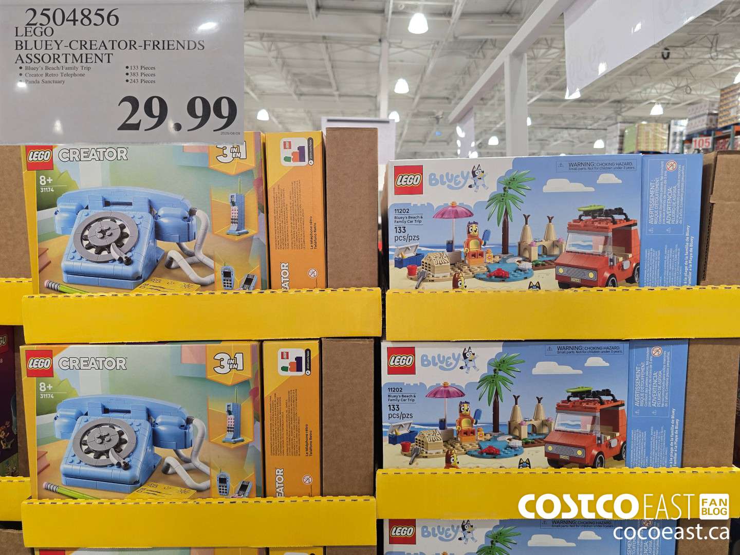 2504856 LEGO BLUEY-CREATOR-FRIENDS ASSORTMENT $29.99