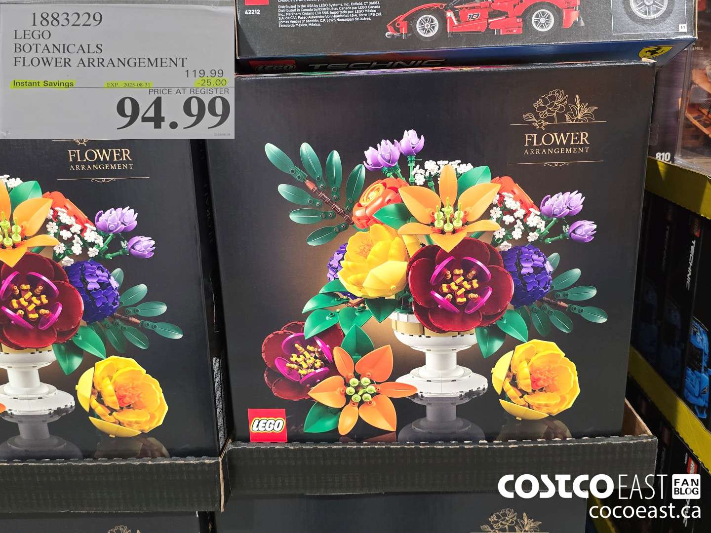 1883229 LEGO BOTANICALS FLOWER ARRANGEMENT ($25.00 INSTANT SAVINGS EXPIRES ON 2025-08-31) $94.99