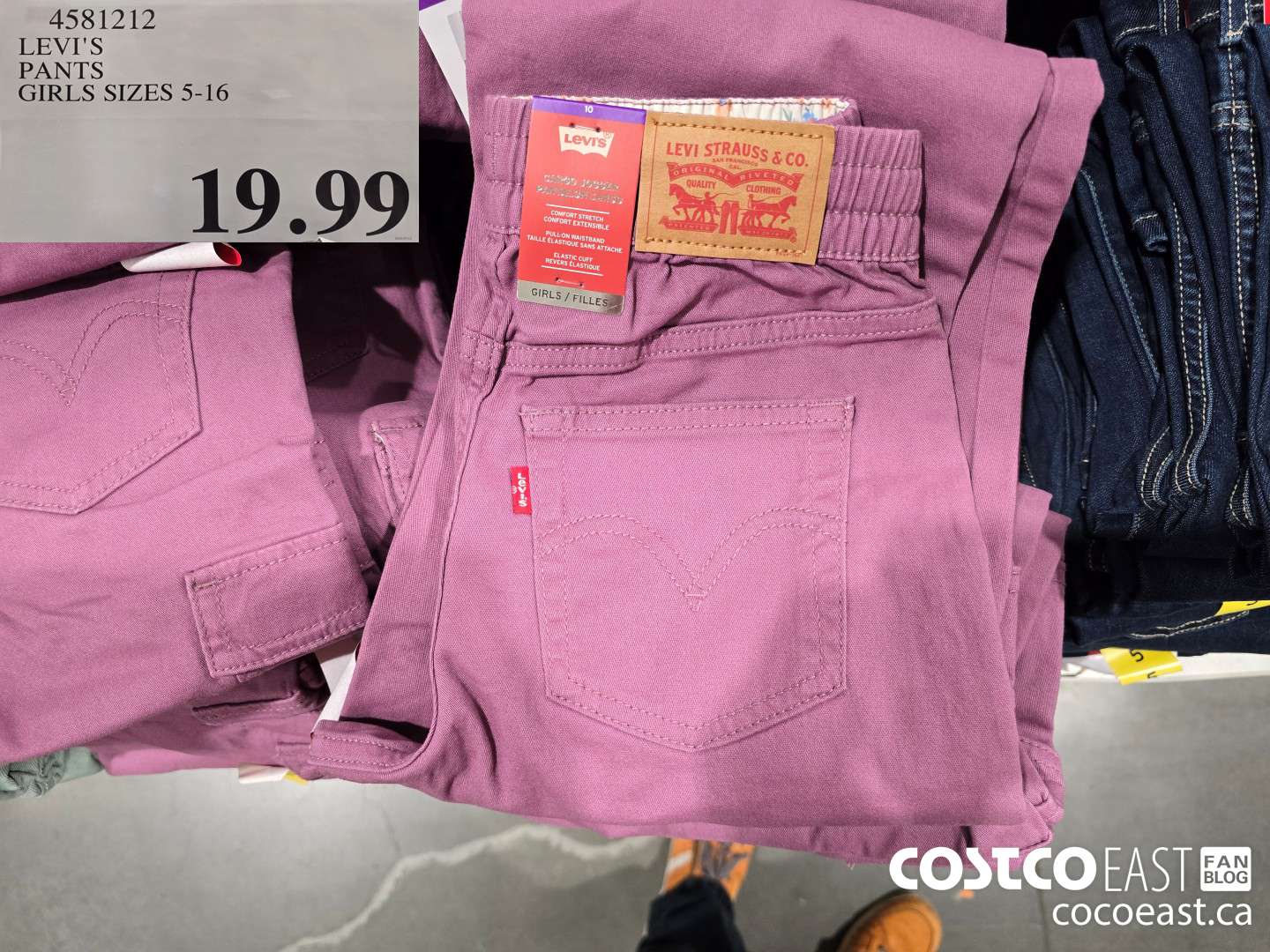 4581212 LEVIS PANTS GIRLS SIZES 5-16 $19.99
