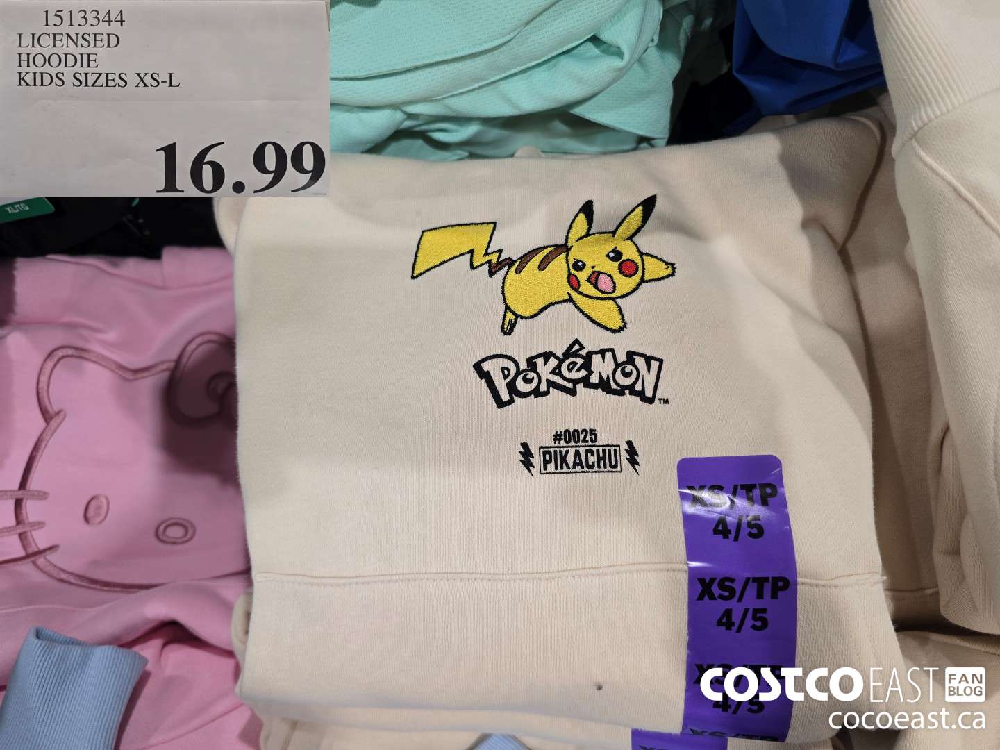 1513344 LICENSED - HOODIE KIDS SIZES XS-L $16.99