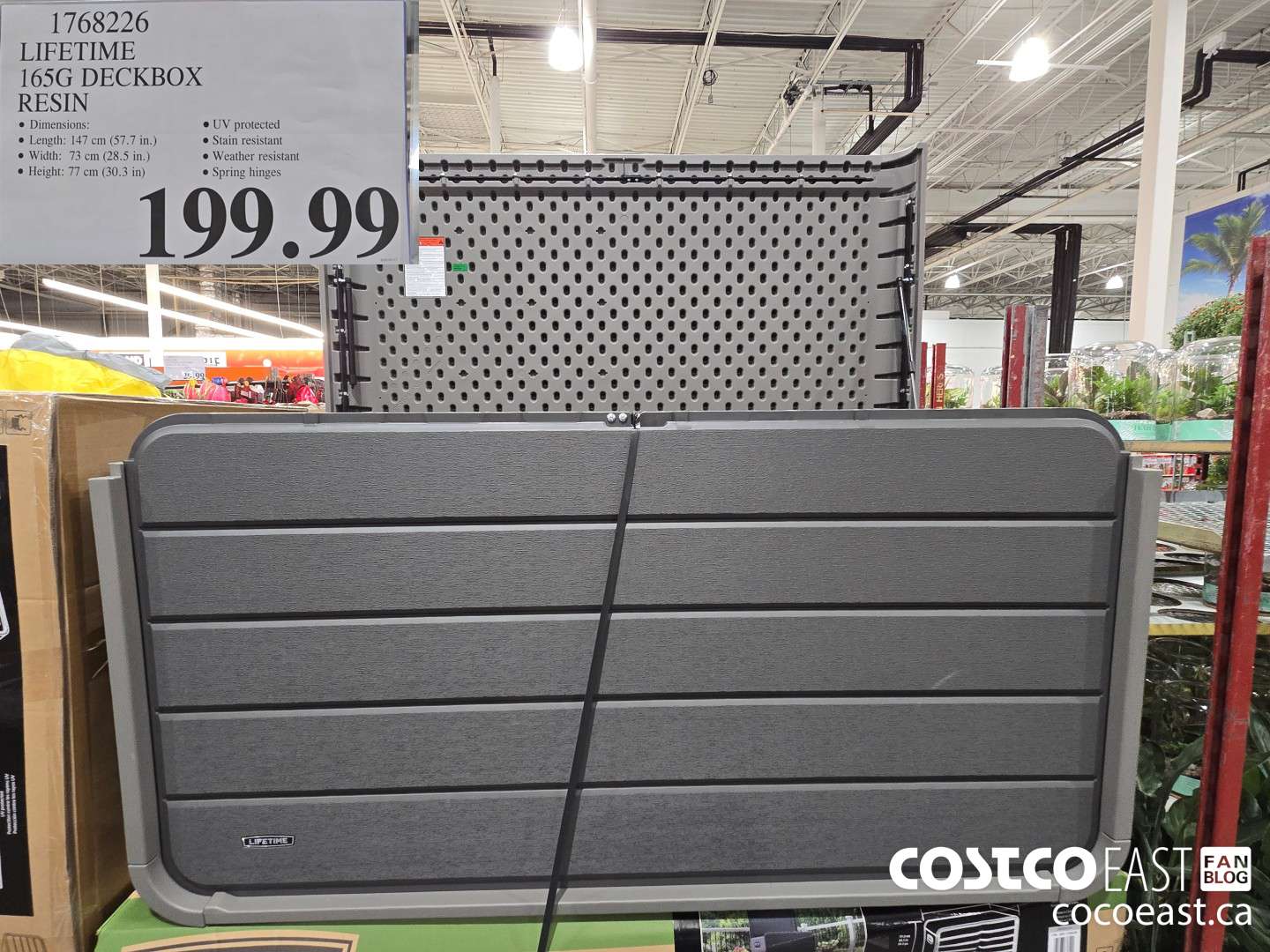 1768226 LIFETIME 165G DECKBOX RESIN $199.99