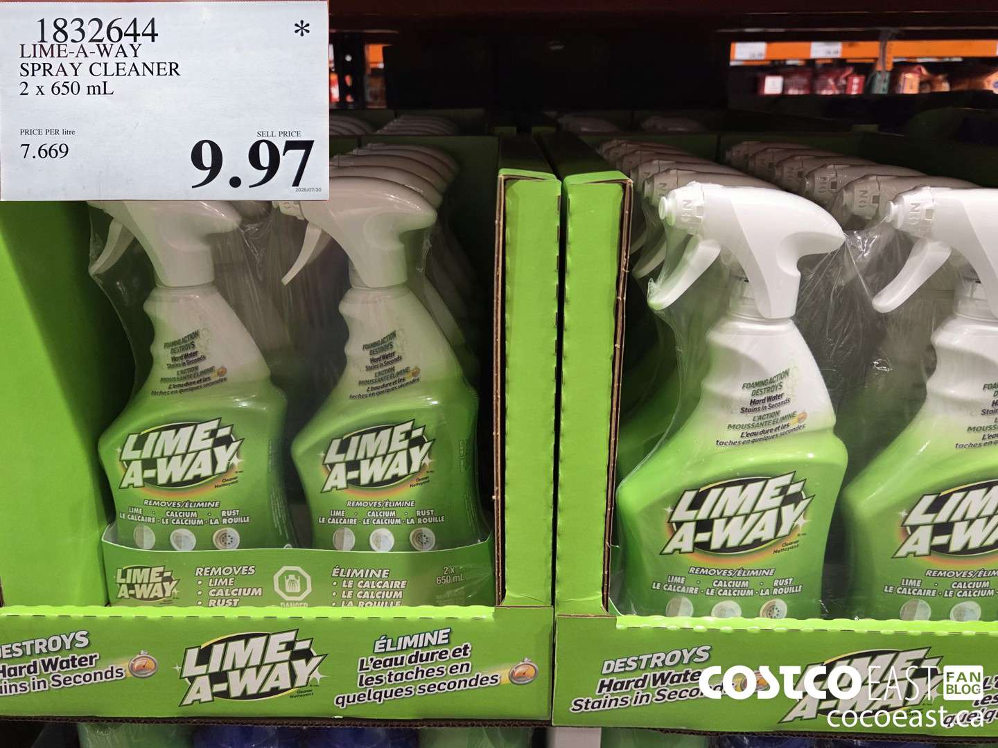 1832644 LIME-A-WAY SPRAY CLEANER 2 x 650 mL $9.97