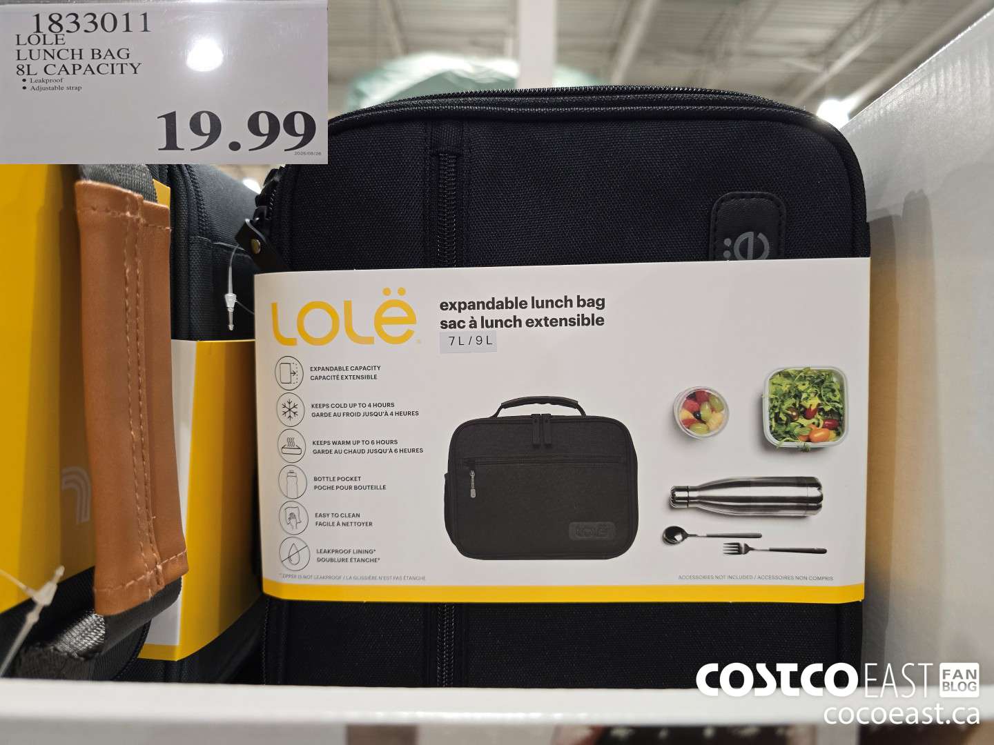 1833011 LOLE LUNCH BAG 8L CAPACITY $19.99